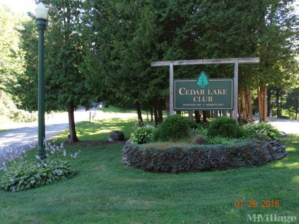 Cedar Lake Golf And Country Club Mobile Home Park in Clayville, NY ...