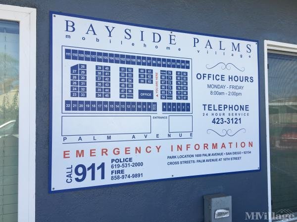 Photo of Bayside Palms Mobilehome Village, San Diego CA