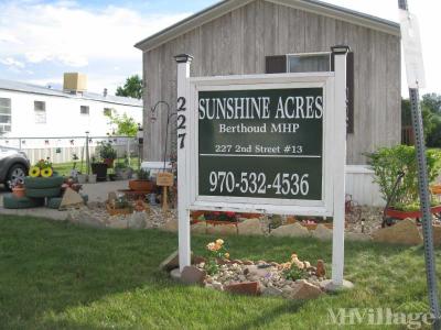 Mobile Home Park in Berthoud CO