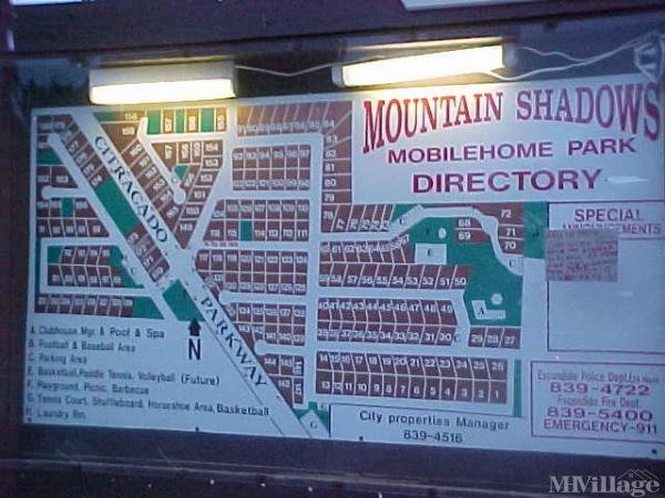 Photo of Mountain Shadows Mobile Home Park, Escondido CA