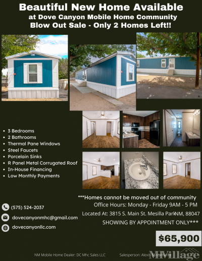 Photo 2 of 6 of park located at 3815 S Main St Mesilla Park, NM 88047