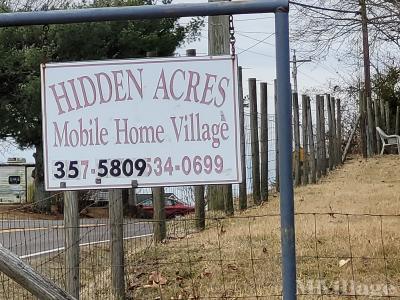 Mobile Home Park in Church Hill TN