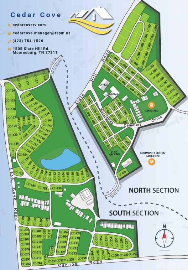 Cedar Cove RV Lots Mobile Home Park in Mooresburg, TN MHVillage