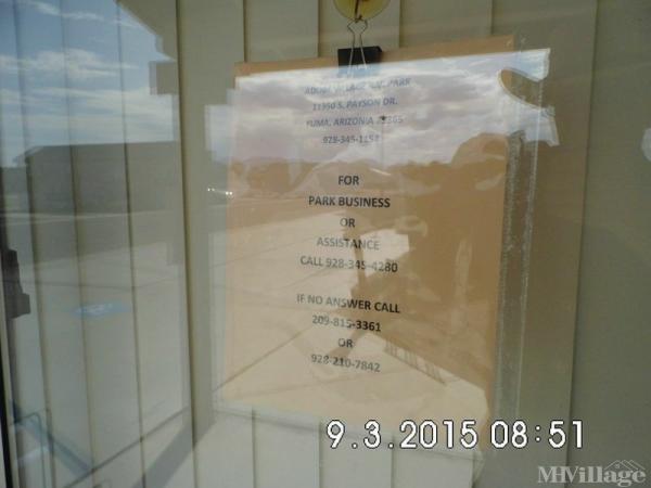 Photo 0 of 2 of park located at 11350 South Payson Drive Yuma, AZ 85365