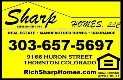 Sharp Homes, LLC mobile home dealer with manufactured homes for sale in Thornton, CO. View homes, community listings, photos, and more on MHVillage.