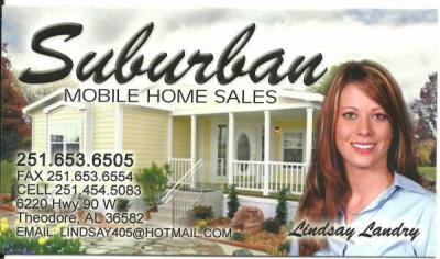Suburban Home Sales mobile home dealer with manufactured homes for sale in Theodore, AL. View homes, community listings, photos, and more on MHVillage.