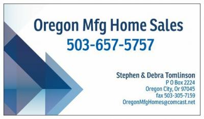 Oregon Mfg Home Sales mobile home dealer with manufactured homes for sale in Oregon City, OR. View homes, community listings, photos, and more on MHVillage.