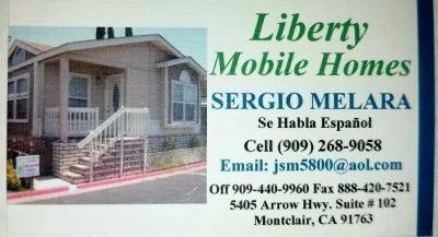 Liberty Mobile Homes mobile home dealer with manufactured homes for sale in Montclair, CA. View homes, community listings, photos, and more on MHVillage.