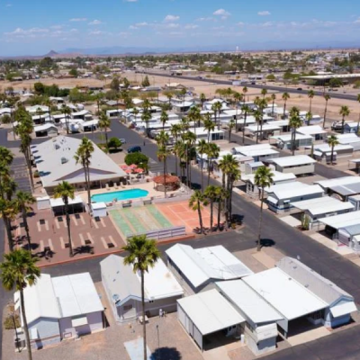 Indian Skies RV Resoirt mobile home dealer with manufactured homes for sale in Coolidge, AZ. View homes, community listings, photos, and more on MHVillage.