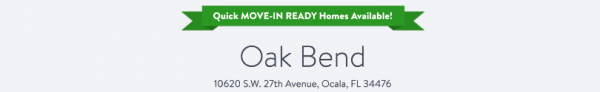 Oak Bend mobile home dealer with manufactured homes for sale in Ocala, FL. View homes, community listings, photos, and more on MHVillage.