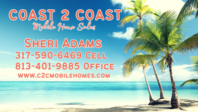 Listed By Sheri Adams of Coast to Coast Mobile Home Sales