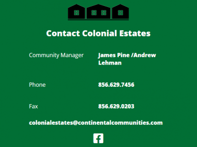 Listed By Colonial Estates of Continental Communities Sales / Colonial Estates