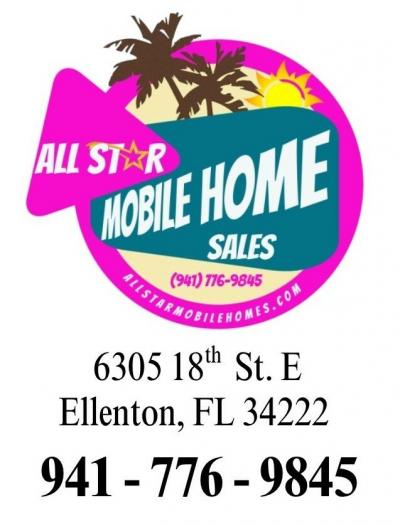 Listed By Beverly Robinson of Allstar Mobile Home Sales  941-776-9845